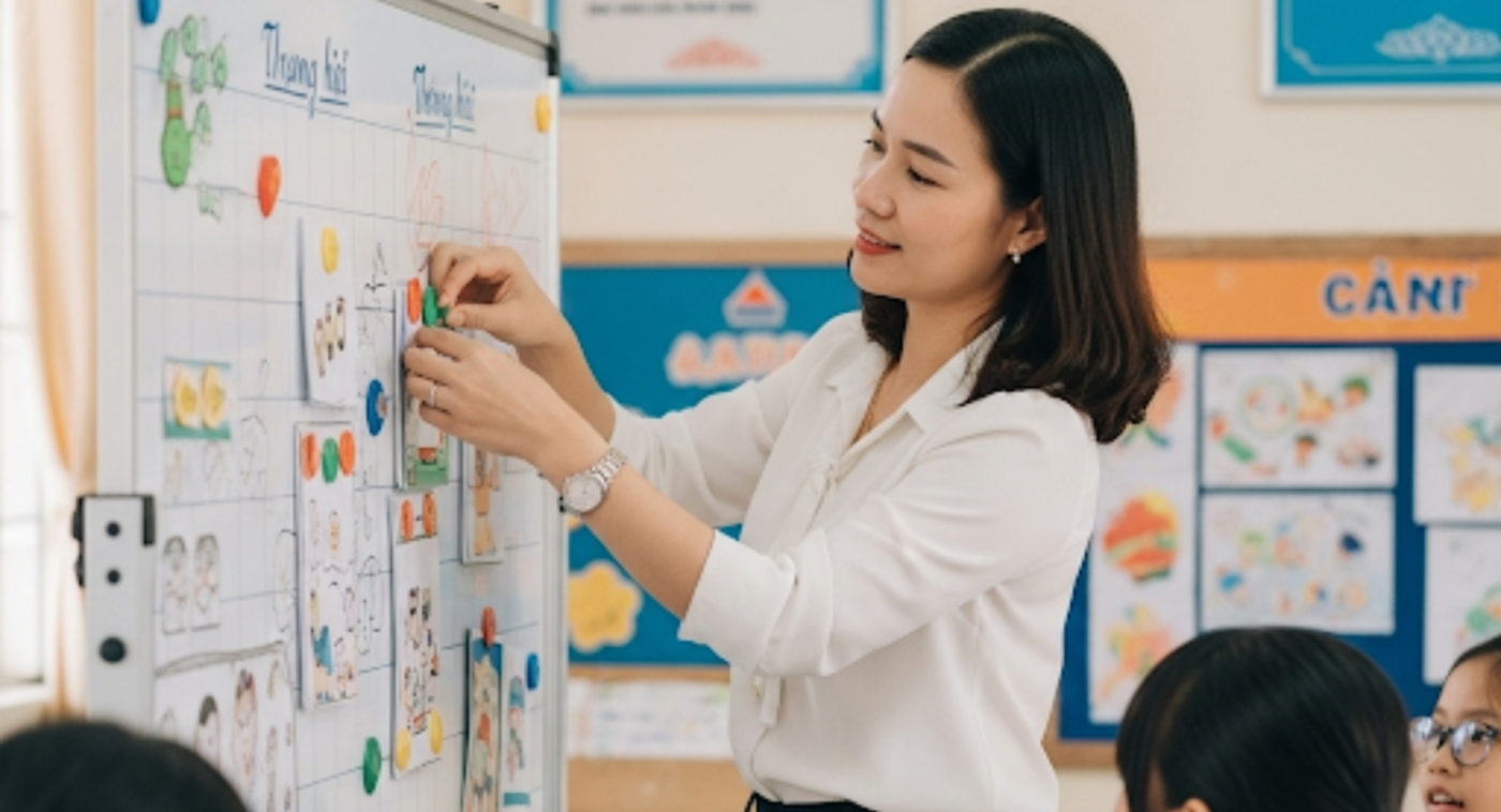 bảng từ trắng có chân đẩy di động hít nam châm mạnh mẽ